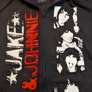 Jake And Johnnie Zip Up Hoodie Size Medium NEW